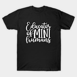 Educator - funny teacher joke/pun (white) T-Shirt